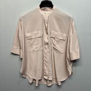 COS Women Oversized Blouse Top Button Shirt XS X-Small Light Pink D094 -27